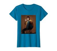 Luke Perry Beverly Hills 90210 Actor By Michael Grecco T-Shirt, Women, Sapphire Blue, X-Large