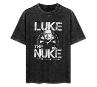 Luke The Nuke Black T-Shirt Printed Tee Graphic Top for Men Unisex Shirt 3XL