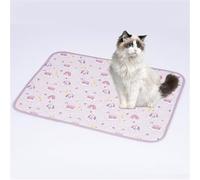 Lukery 2 Pack Washable Pee Pads for Dogs, Waterproof Reusable Dog Pee Pads Non-Slip Soft Pet Diaper Pads Fast Drying Puppy Training Pads for Potty Crate, Home,Travel, Car (XXL:(150 * 90cm),Pink Dog)