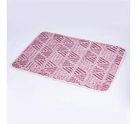 Lukery 2 Pack Washable Pee Pads for Dogs, Waterproof Reusable Dog Pee Pads Non-Slip Soft Pet Diaper Pads Fast Drying Puppy Training Pads for Potty Crate, Home,Travel, Car (L:(70 * 50cm),Pink Line)