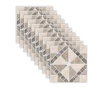 Lukery 20 PCS Tile Stickers Stick on Tiles, Self Adhesive Wall Tiles for Bathroom Kitchen, Oil Proof DIY Retro Peel and Stick Floor Wall Tiles (7.87x7.87,Brick Pattern)