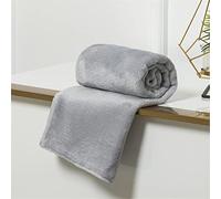 Lukery Blankets for Winter Luxury Solid colours Fleece Throw Super Soft Warm Blanket Fluffy Cozy Quilts for Bedroom, Couch, Travel, Kids, Bedroom Accessories (150x200,silver-grey)