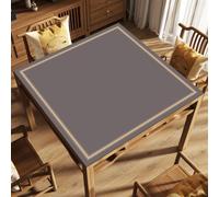 Lukery Chinese Style Thickened Square Mahjong Mat for Table (Brown,70x70cm)