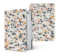 Lukery Colorful Stone Textures Universal Case for Kindle, Ebook Reader E Reader Protective Case, Shockproof PU Leather Stand Cover with Handstrap, Compatible with All 6.8/7 inch (Beige)