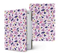 Lukery Colorful Stone Textures Universal Case for Kindle, Ebook Reader E Reader Protective Case, Shockproof PU Leather Stand Cover with Handstrap, Compatible with All 6.8/7 inch (Purple)