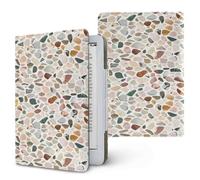 Lukery Colorful Stone Textures Universal Case for Kindle, Ebook Reader E Reader Protective Case, Shockproof PU Leather Stand Cover with Handstrap, Compatible with All 6.8/7 inch (Colorful)