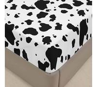 Lukery King Size Fitted Sheets, Animal Prints Fitted Sheet Bottom - Up to 12 Inch (30cm) Deep Pocket, Easy Care Soft Polyester for Single Small Double Superking Bed (Spotted,Super King)