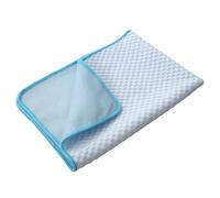 Lukery Pet Cooling Mat for Cats and Dogs XS-XXL， Large Pet Cool Mats for Dogs Cats in Hot Summer Cooling Portable Washable Ice Silk Fabric for Crates, Kennels and Beds (XXL-150X100,Sky blue)