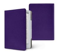 Lukery Universal Case for Kindle 6.8" 7", Ebook Reader E Reader Protective Case Solid Colour Shockproof PU Leather Stand Cover with Handstrap, Compatible with All 6.8/7 inch (Dark Purple)