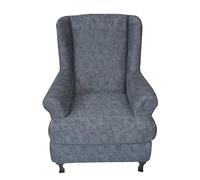 Lukery Wingback Chair Covers 2 Piece, Spandex Sofa Cover Stretch Wing Chair Slipcover Armchair Covers Washable Furniture Protector for Living Room Bedroom Hotel (One Size,Simple Style)
