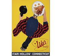 Luke's Diner Gilmore Girls Inspired Retro Vintage Style Poster Stars Hollow Gilmore Girls Gifts Metal Signs For Outdoor 8x12 Inch