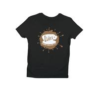 Luke's Diner T-Shirt - Coffee Splash Design - Black - Unisex - 100% Cotton - Sizes S to 5XL