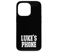 Luke's Phone Luke Name Personalized White Black Case for iPhone 13 Pro