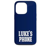 Luke's Phone Luke Name Personalized White Blue Case for iPhone 13 Pro