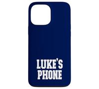 Luke's Phone Luke Name Personalized White Blue Case for iPhone 13 Pro Max
