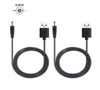 LUKFOCAB 2PCS PSP Charger Cable, 3.3FT Replacement USB A Male to DC 4.0X1.7mm Power Cable for Sony PSP, Portable Charging for PSP 1000 2000 3000 Series (PSP-1001, 2001, 3001)