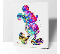 LukFun Paint by Numbers for Kids & Adults Beginner, DIY Acrylic Painting by Number Kits Stretch on Board, 11.8x15.7 inch (Color Mouse, Framed)