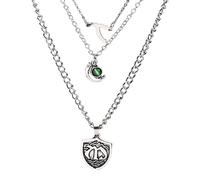 LUKGELYAM Hope Mikaelson Necklace - 3 Layer Vampire Diary Necklace for Women - Original Product with Fork Shield Pendant