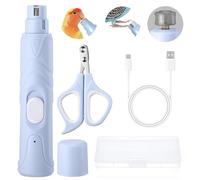 LUKHMELF Bird Nail Grinder,Bird Beak Grinder,Silenced Bird Nail File with LED Lamp,Suitable for Budgerigars,Parakeets,Conure,Parakeets,Crested Myna,Lovebirds, Finches.