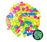 LUKHMELF Glow in The Dark Mosaic Tiles,Mosaic Tiles for Crafts,Irregular Mosaic Glass Pieces,for Children Handmade Crystal Craft,Coasters,Home Decor DIY Art Project,0.88 Pound(Mixed Color Series)