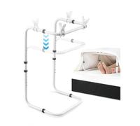 LukieBoee Bed Cradle Blanket Lifter for Feet - Adjustable Blanket Support Frame with 4 Clips, Blanket Lifters for Foot of Bed to Relieve Pressure, Blanket Lifter for Foot Pain and Recovery