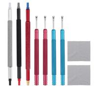 Lukiisoo 9 Pcs Watch Hands Repair Tool Kit Watchmakers Setting Tool with 4PCS Watch Remover Tools and 3PCS Hand Pusher Minute Second Hour Hands Removal Hand Setting for Wristwatch Maintenance