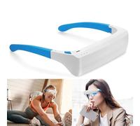Lukirch Light Therapy Glasses, Portable & Wearable UV-Free Blue White (2 in 1) LED Light Therapy Lamp, Natural Relief for Good Sleep, Happy Mood, Boost Energy and Jet Lag (Glasses-Pro)