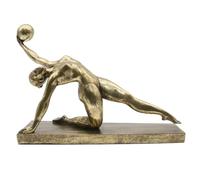 Lukitas Gymnast Statue and Sculpture Decor, Rhythmic Gymnastics Figurine, Modern Desktop Ornament for Home Office Living Room, Golden, Resin, NY9629909