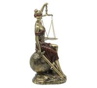 Lukitas Themis Statue - Roman Goddess of Justice Sculpture, Lawyer Office Decor for Law Firm or Judge's Chamber, Classic Symbol of Fairness Legal Justice, Resin