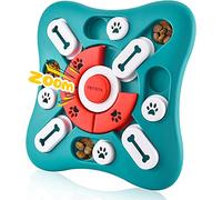 LUKITO Dog Puzzle Toy, Slow Feeder Bowl for Puzzle, Interactive Toys Birthday, Boredom IQ Training and Brain Stimulation, Treat Toy Squeaky with Puppy Toys, Green