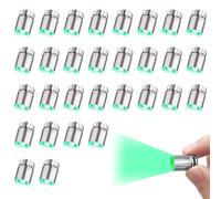 LUKIUP Pack of 50 Mini LED Lights, Micro LED Light, for Dollhouses, Mini Lights for DIY, Mini Lamp for Crafts, Miniature Lamp for Showcases, Toy Building Blocks (50 x Green)