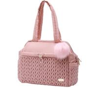 LUKJOJO Asha Diaper Bag Tote For Daily Use, Travel Shoulder Diaper Bag With Long Strap And Stroller Clips Hospital Bag For Labor Delivery,Practial Baby Bag For New Parents (beige) (Pink)