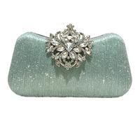 LUKLUKTAISUN 2026 Sparkly Rhinestone Clasp Clutch Crystal Evening Bag
