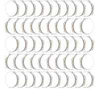Lukmaa 50 Pcs 8 Inch Wedding Tambourines Bulk for Adults Party Church