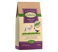 Lukullus Adult Cold-Pressed and Gluten Free Dry Dog Food with Barbary Duck, Lamb with Potatoes, 10 kg