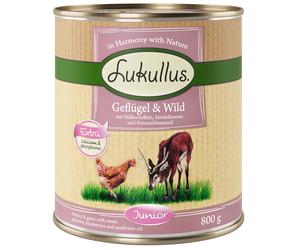 Lukullus Junior Saver Pack 24 x 800g - Poultry & Game