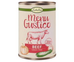 Lukullus Menu Gustico Saver Pack 24 x 400g - Beef with Pumpkin, Apple & Oregano