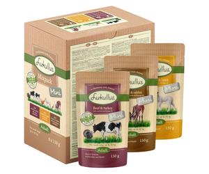 Lukullus Natural Adult Mini Grain-free Pouches 6 x 150g - Mixed Pack