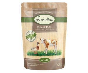 Lukullus Natural Grain-free Pouches 6 x 300g - Duck & Veal
