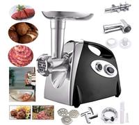 LUKVCIY Meat Grinder Electric, Mince Meat Machine 2800w, Meat Mincer and Sausage Maker Kit, 3 Slicers (Stainless Steel), Meat Grinder Machine for Home Use, Black