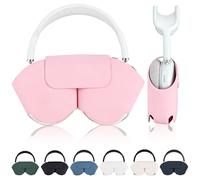 Lukvcoe Smart Case Cover for Apple AirPods Max with Sleep Mode, Pink | Soft PU Leather, Anti-Dust, Travel Carrying, Scratch Resistant, Shockproof Drop Protection, Anti-Fingerprint, Perfect Fit