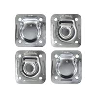 LUkYeN 4PCS Recessed Tie Down Lashing Rings, 5000LBS Trailer Anchor | Round hole, 5000LBS rating, trailer RV anchor cap
