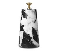 LUKYTME Luxury Marble Door Stoppers Decorative,Natural Stone Heavy Door Stop with Solid Brass Handle, Modern Doorstop Weighted, Tall Door Wedge, Bookends Holder for Home & Office Decor