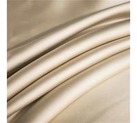 LUKYWANG Summer Ice Silk Sheets Natural Mulberry Silk Flat Sheet Solid Color Bed Sheet King Size Bedding Sheet Home Textile Sheet Ice Silk Bed Sheet(Shallow Khaki,160x230cm)