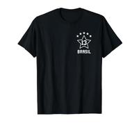 Lula 13 Brazil Retro Vintage Value Graphic T-Shirt, Men, Black, S