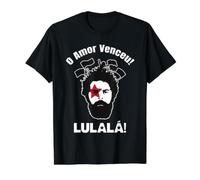 Lula Brazil Love Won Lulala Lula Lá Value Graphic T-Shirt, Men, Black, XL