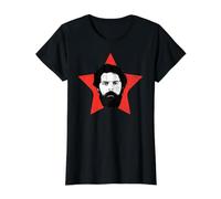 Lula Brazil Retro Art Star Red Value Graphic T-Shirt, Women, Black, XL