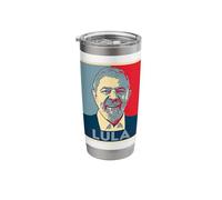 Lula Da Silva Brazil Pop Art Retro Vintage Stainless Steel Insulated Tumbler