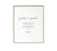 Lula Design GRANDMA and GRANDAD Hello Poem from Bump A4 or A5 PRINT, Pregnancy Announcement, Poem from Bumpt, Grandparents to be