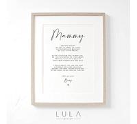 Lula Design MAMMY to be Poem from Bump A4 A5 PRINT, Mammy to be Mothers Day Gift, Pregnancy Announcement, Mam, Bump to Mammy, Mammy to be Gift, New Mam